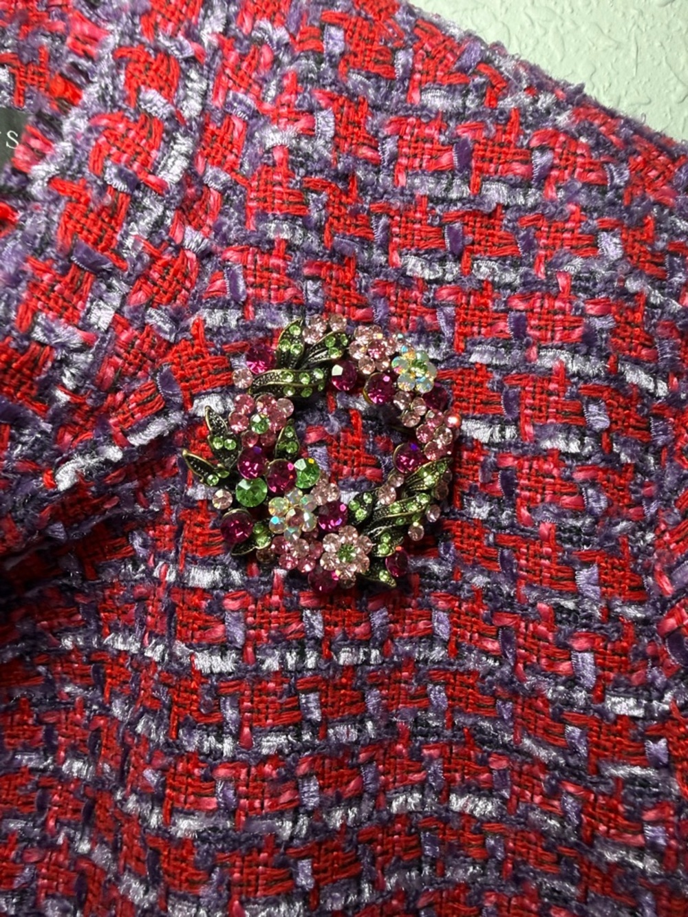Talbots Tweed Blazer Button-Front Jacket - Picture 8 of 12